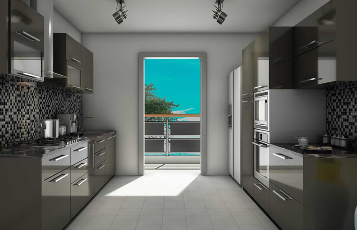 Parallel Kitchen design Noida