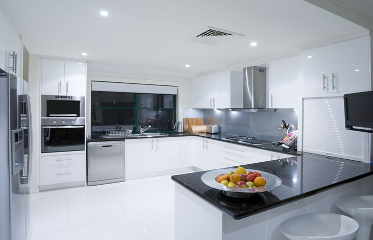 U shape kitchen design Noida